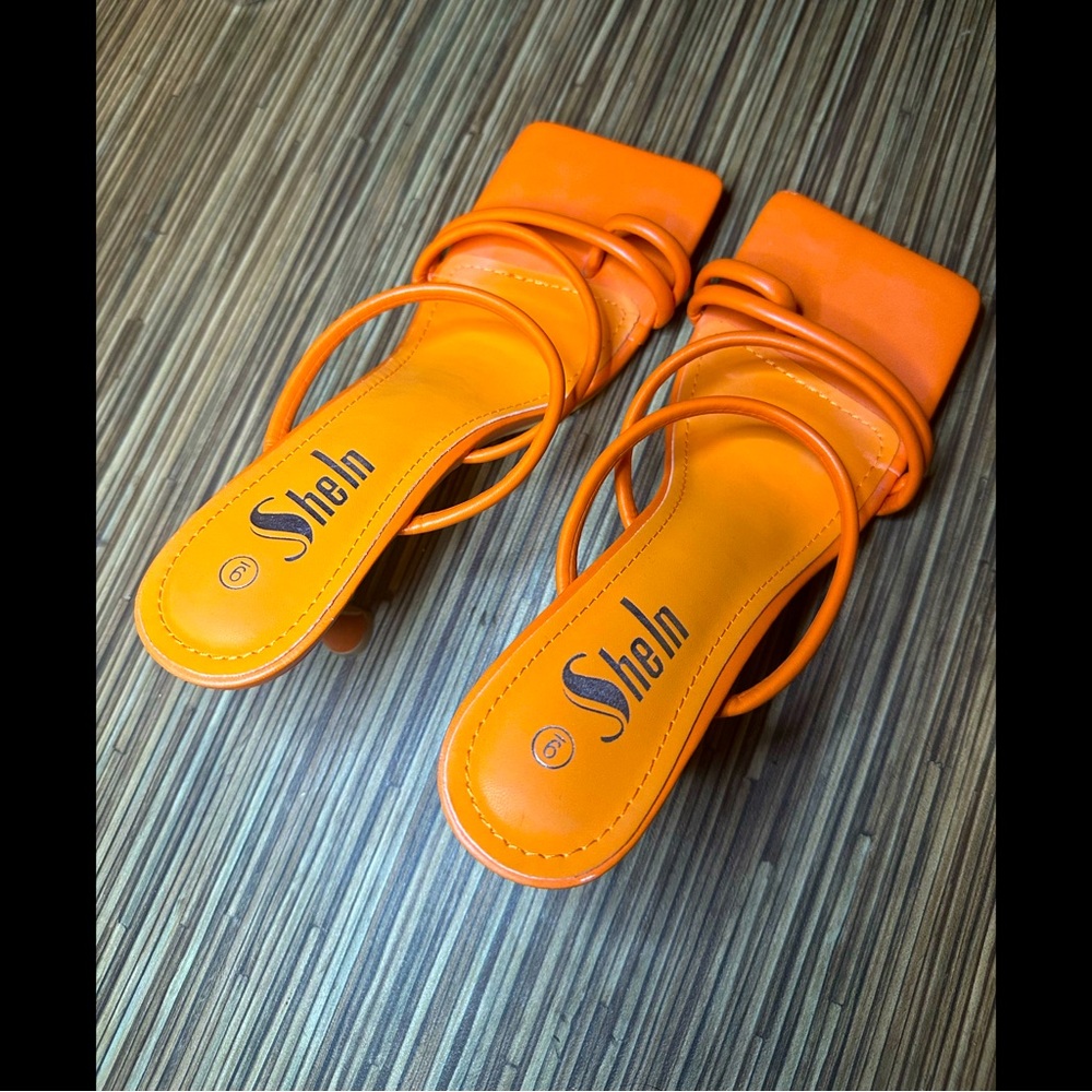 Shein Women's Orange Heels